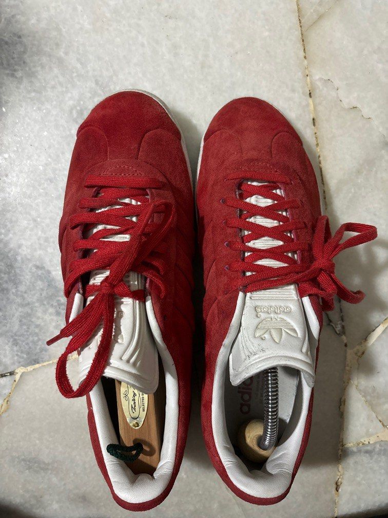 Adidas Originals Gazelle Stitch and Turn Red Suede US 7.5 BB6757