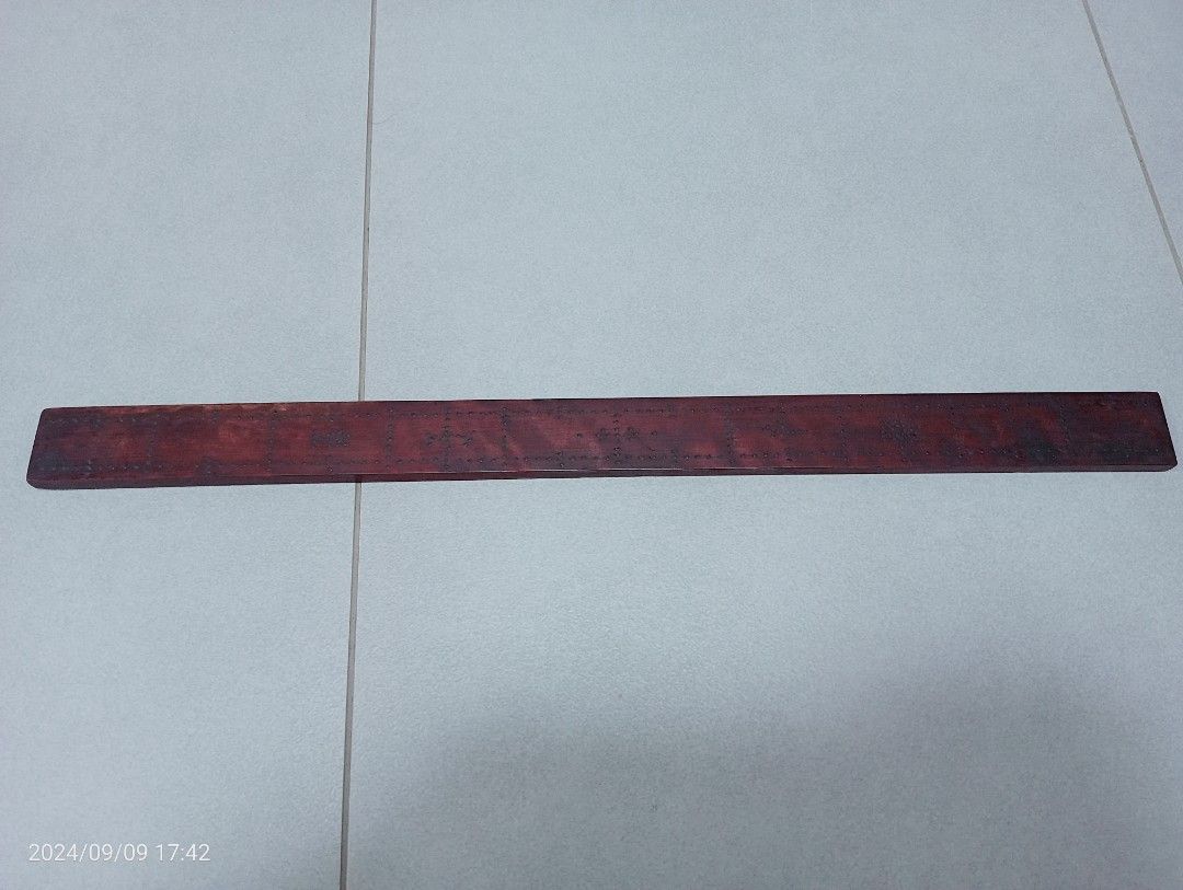 Antique Chinese wooden ruler 37cm long, Hobbies & Toys, Memorabilia ...