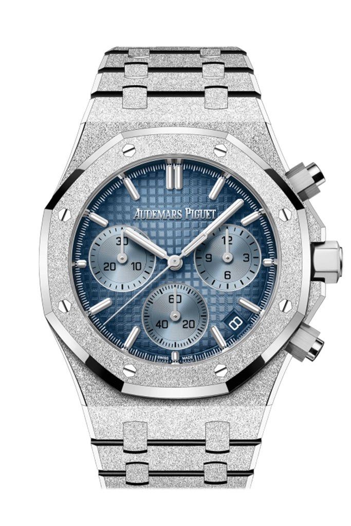 Audemars Piguet 26240BC Smoky Blue Dial Frost (Category: Watches) located in Singapore. Submitted by sneakerdon (Listing ID 1324738598, Image 1). Description: Audemars Piguet 26240BC Smoky Blue Dial Frost Full set 2024 $189,000.