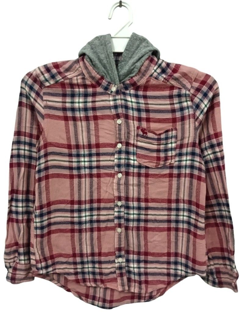 Authentic Abercrombie Flannel Hoodie