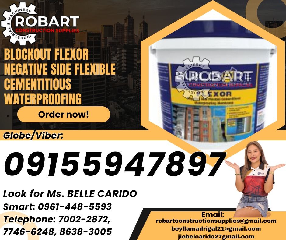 BLOCKOUT FLEXOR negative side flexible cementitious waterproofing ...
