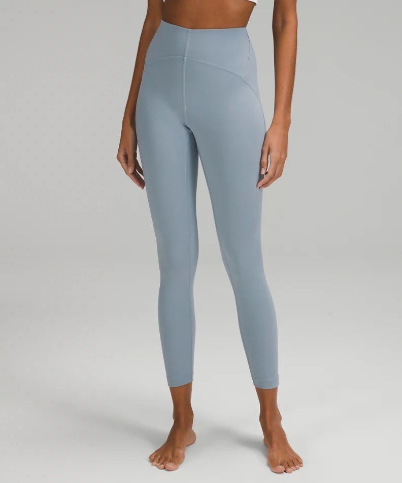 BNWT Lululemon InStill High Rise Tight 25 Yoga Pants in Chambray Blue Gray Women s Fashion Activewear on Carousell