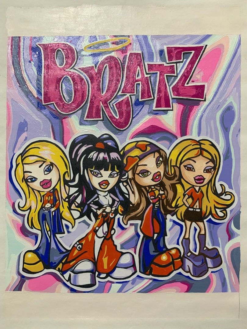 BRATZ PAINTING ON CANVAS (Hand Painted) (Category: Art & Prints) located in Quezon City. Submitted by dollbiz (Listing ID 1324682662, Image 1). Description: .