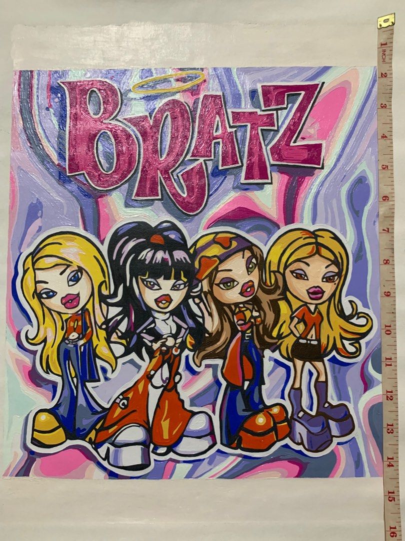 BRATZ PAINTING ON CANVAS (Hand Painted) (Category: Art & Prints) located in Quezon City. Submitted by dollbiz (Listing ID 1324682662, Image 3). Description: .