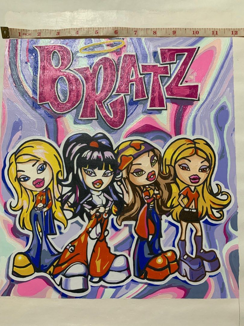 BRATZ PAINTING ON CANVAS (Hand Painted) (Category: Art & Prints) located in Quezon City. Submitted by dollbiz (Listing ID 1324682662, Image 2). Description: .