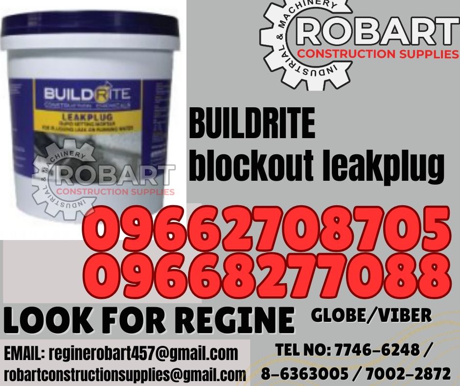 BUILDRITE blockout leakplug, Commercial & Industrial, Construction ...