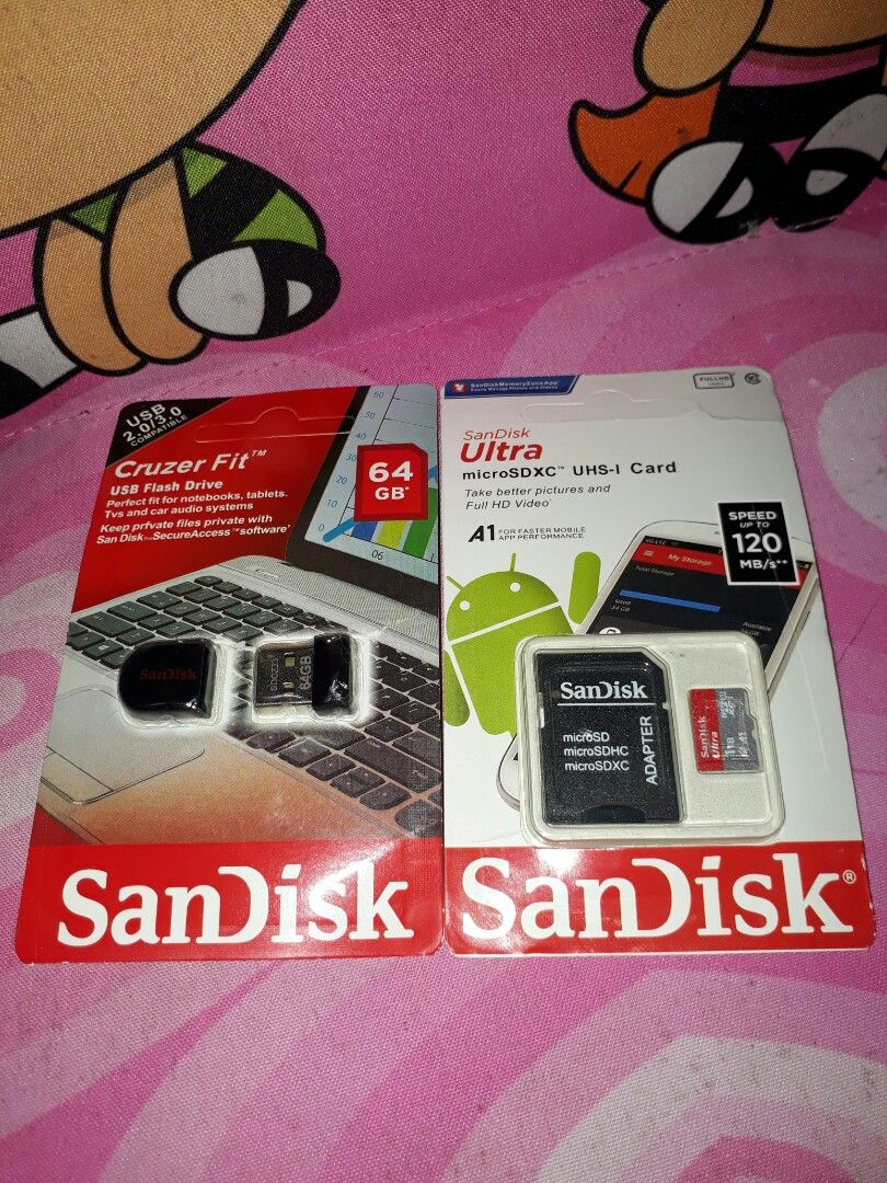 Bundle usb and memory card (Category: Memory & SD Cards) located in Las Pinas. Submitted by mommys_koleksyon011 (Listing ID 1324618429, Image 2). Description: bundle na po usb 64gb at sd card 1tb 750.