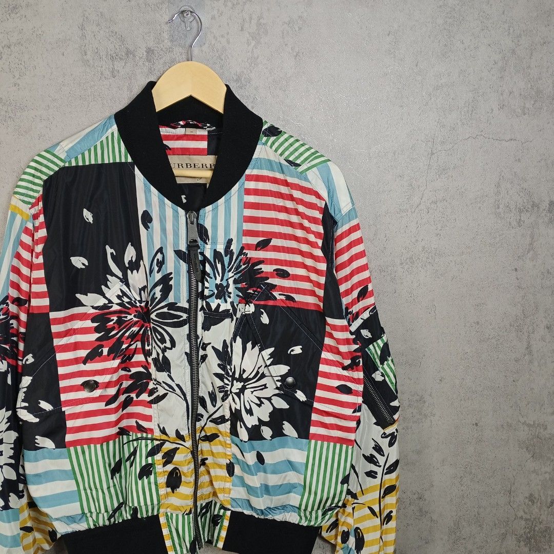BURBERRY FLORAL BOMBER JACKET Men s Fashion Coats Jackets and Outerwear on Carousell