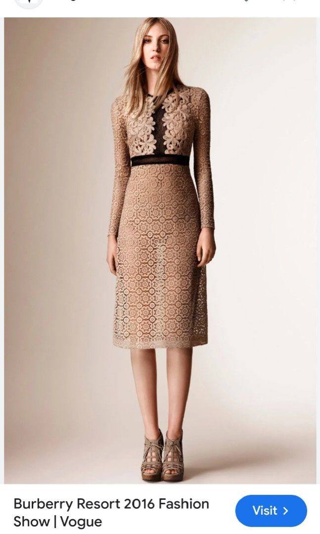 Burberry Lace Dress With Inner Resort 2016 Luxury Apparel on Carousell