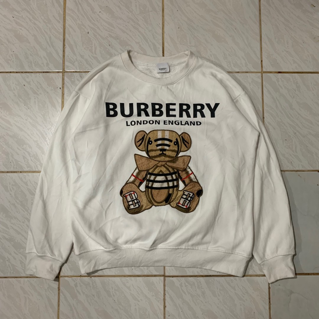 Burberry Teddy Bear Crewneck Sweatshirt Women s Fashion Tops Longsleeves on Carousell