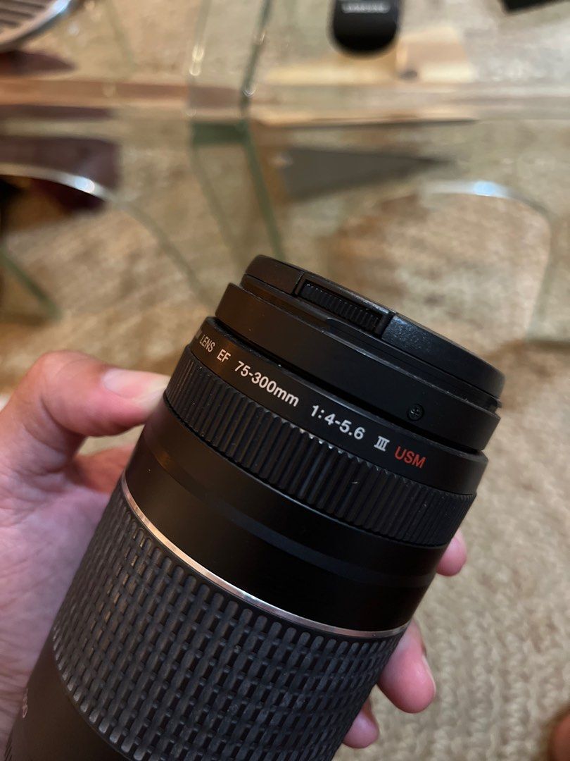 Canon 75-300 III USM (Category: Lens & Kits) located in Quezon. Submitted by leodelfin (Listing ID 1324707032, Image 2). Description: No issues Clean glasses Bihira lang nagamit.