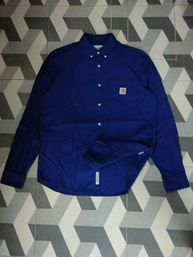 CARHARTT POLO LONG SLEEVE Men s Fashion Tops Sets Formal Shirts on Carousell