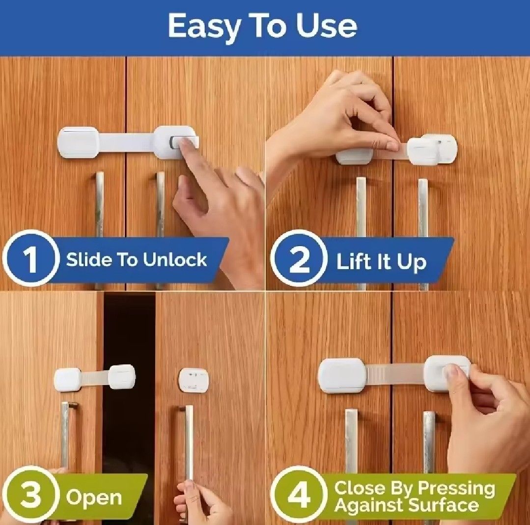 Child Safety Cabinet Lock Baby Proof Your Cabinets Babies Kids Baby Nursery Kids Furniture Safety Gates Locks Protectors on Carousell