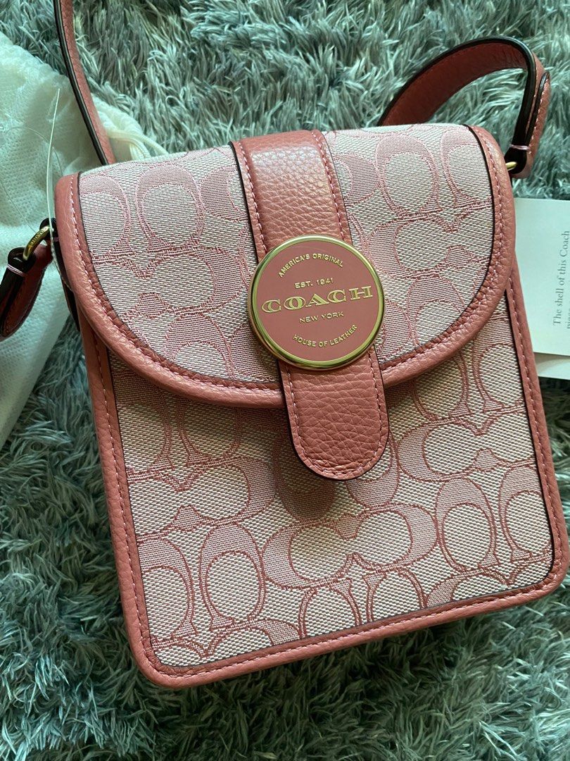 Coach pink sling bag clearance