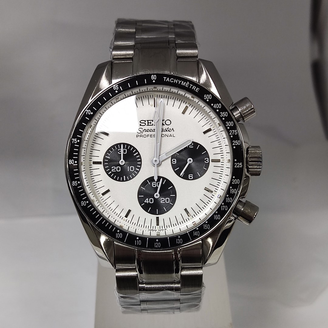 CUSTOMISABLE seiko speedmaster mod white dial vk63 bracelet 40mm waterproof battery watch men s watch women s watch Men s Fashion Watches Accessories Watches on Carousell