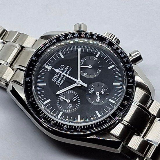 CUSTOMISABLE seiko speedmaster mod black dial vk63 bracelet 40mm waterproof battery watch men s watch women s watch