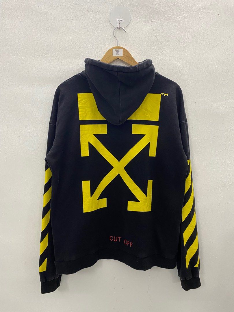 Cut Off Off White Parody Pullover Hoodie Men s Fashion Tops Sets Hoodies on Carousell