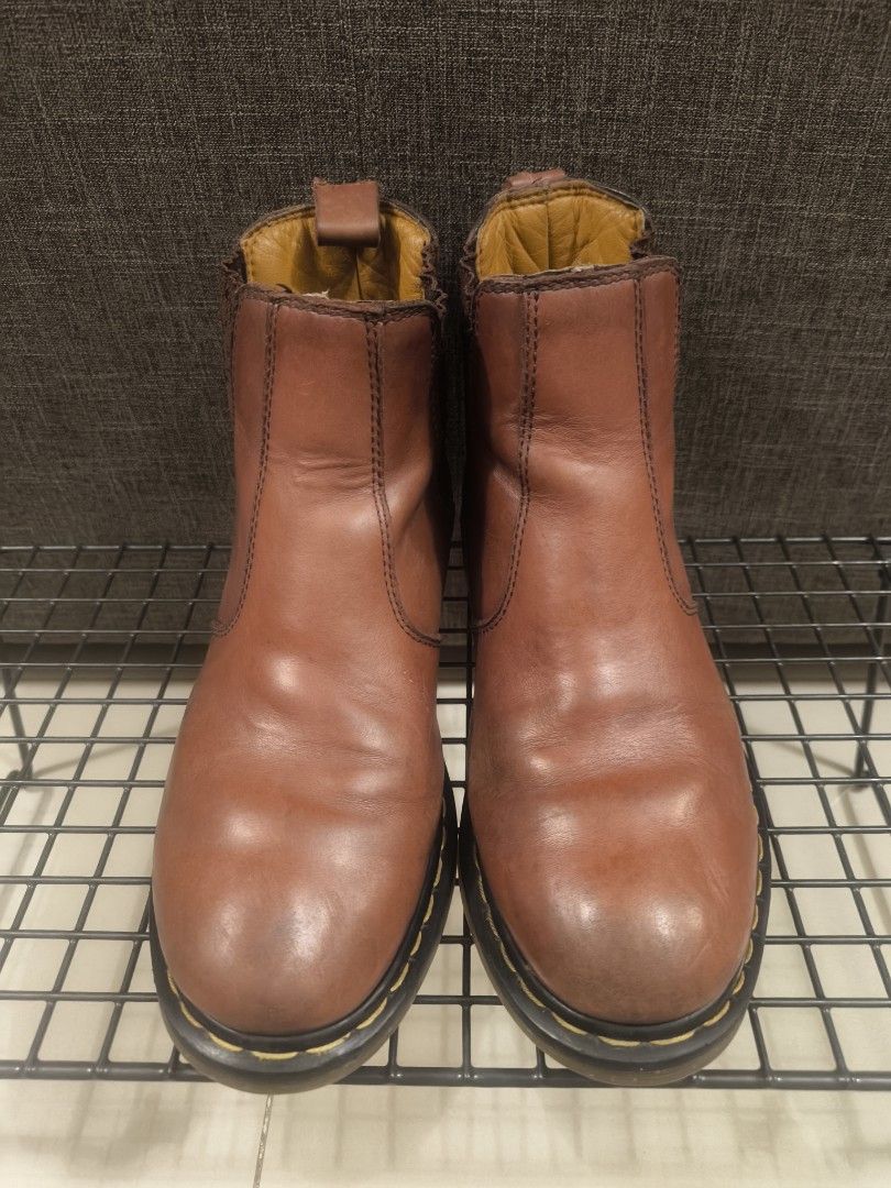 Dickies Chelsea Leather Boots UK8.5 27cm Rare Colour