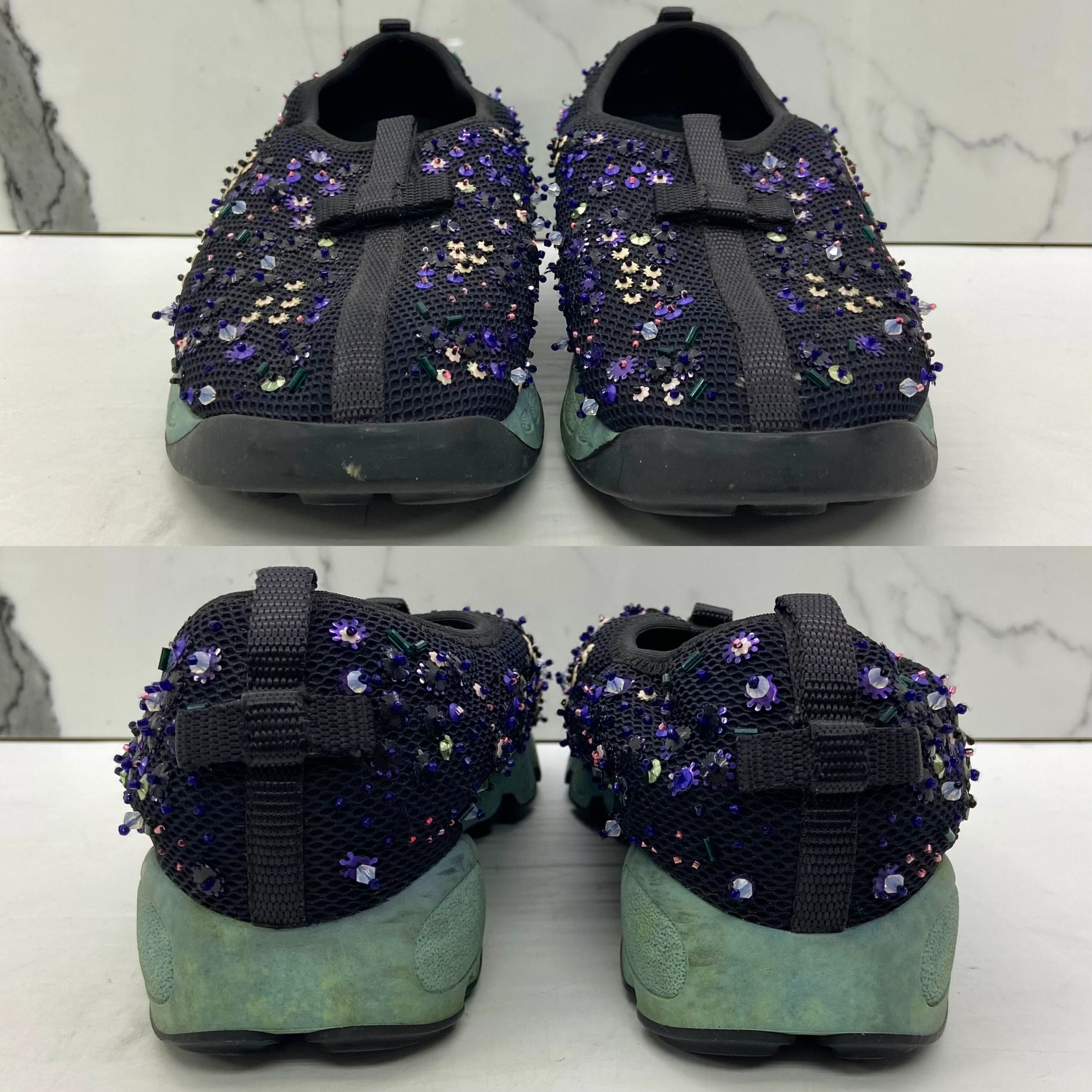 DIOR BLACK MESH CRYSTAL EMBELLISHED FUSION SHOES SNEAKERS 36 247042557 YT Luxury Sneakers Footwear on Carousell