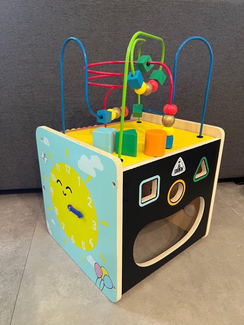 ELC giant wooden activity cube Babies Kids Infant Playtime on Carousell