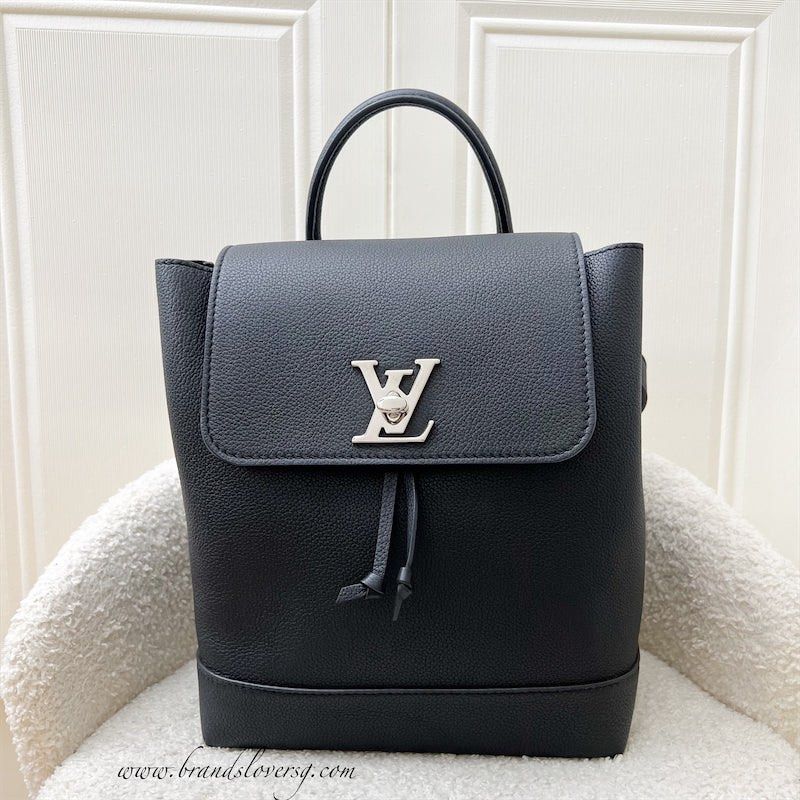 Est Retail 5000 Louis Vuitton LV Lockme Backpack in Black Grained Calfskin and SHW Luxury Bags Wallets on Carousell