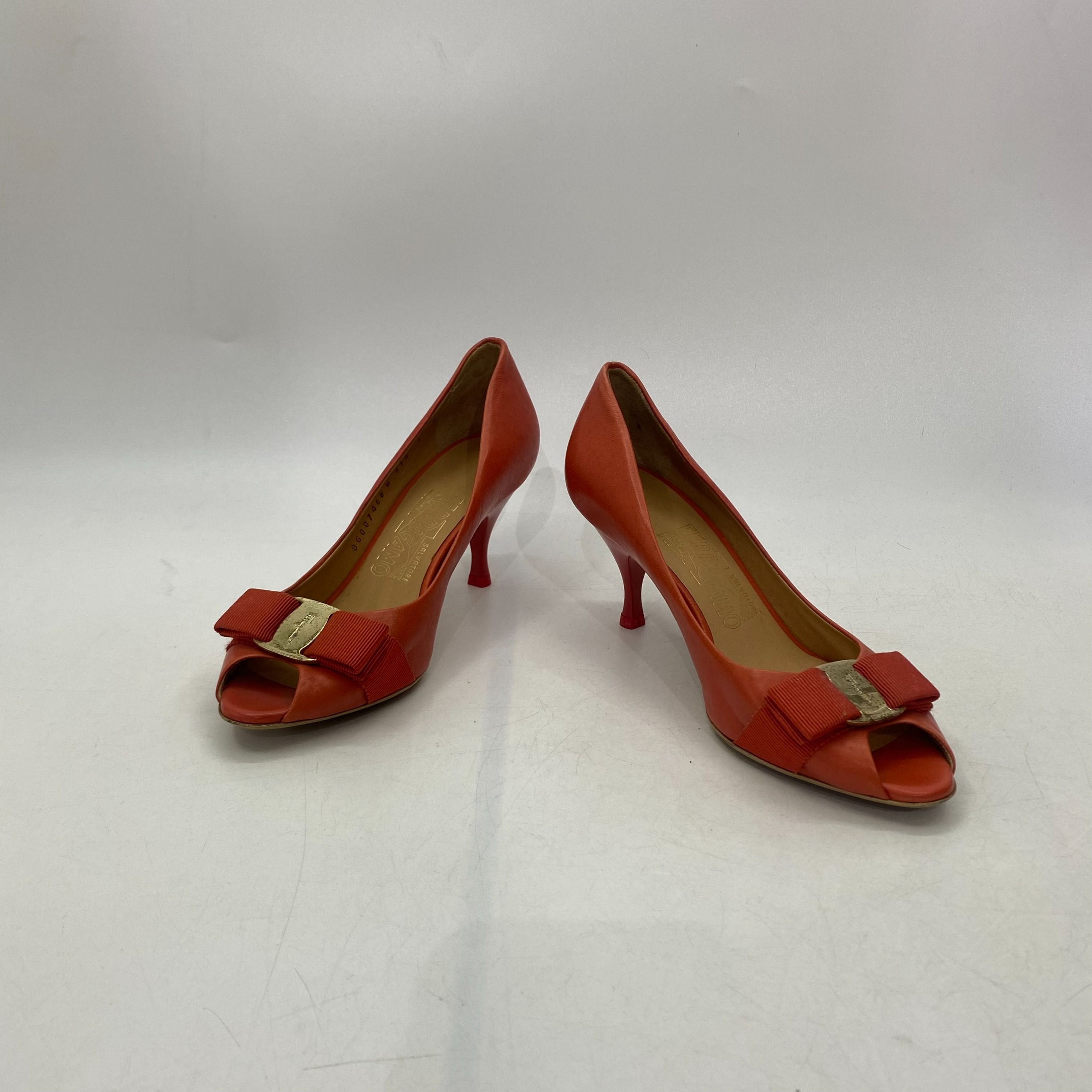 Coral open toe heels hotsell