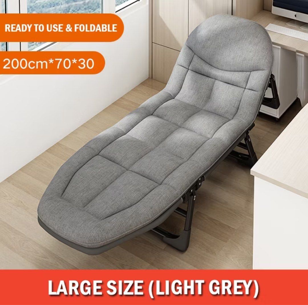 Foldable Portable Sleeping Chair Furniture Home Living Furniture Sofas on Carousell