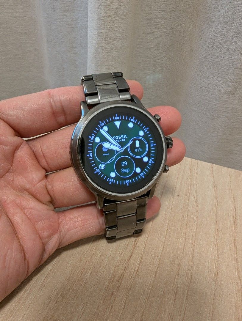 Fossil Gen 4 Smart Watch Smoke Stainless Steel Defective Battery Carousell
