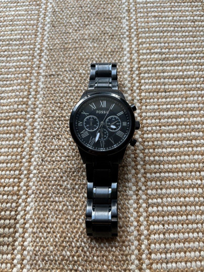 Fossil Roman Matte Black