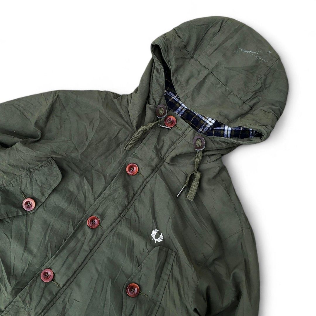 Fred perry parka olive deals