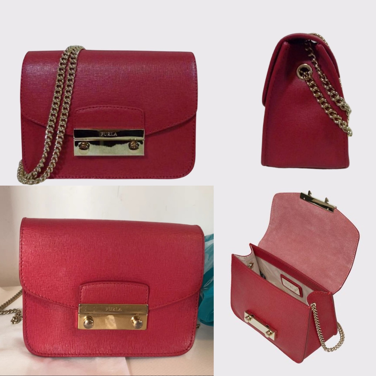 Furla Julia Crossbody Bag Red