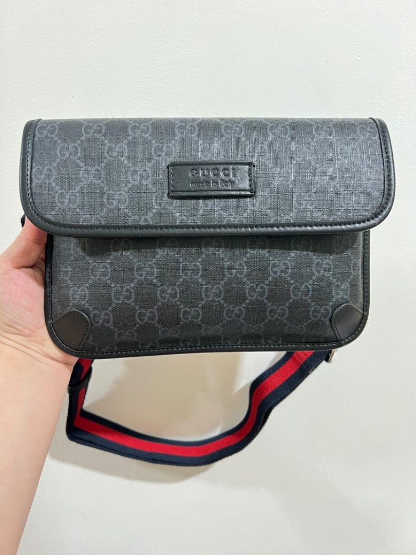 Gucci gg black belt bag discount