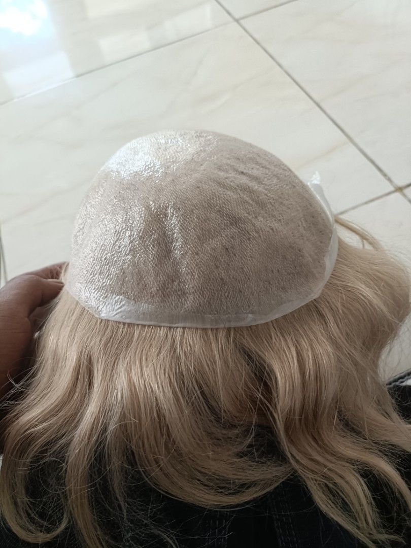 Hair toupee premium import,100 hair human Bergaransi, Fesyen Pria