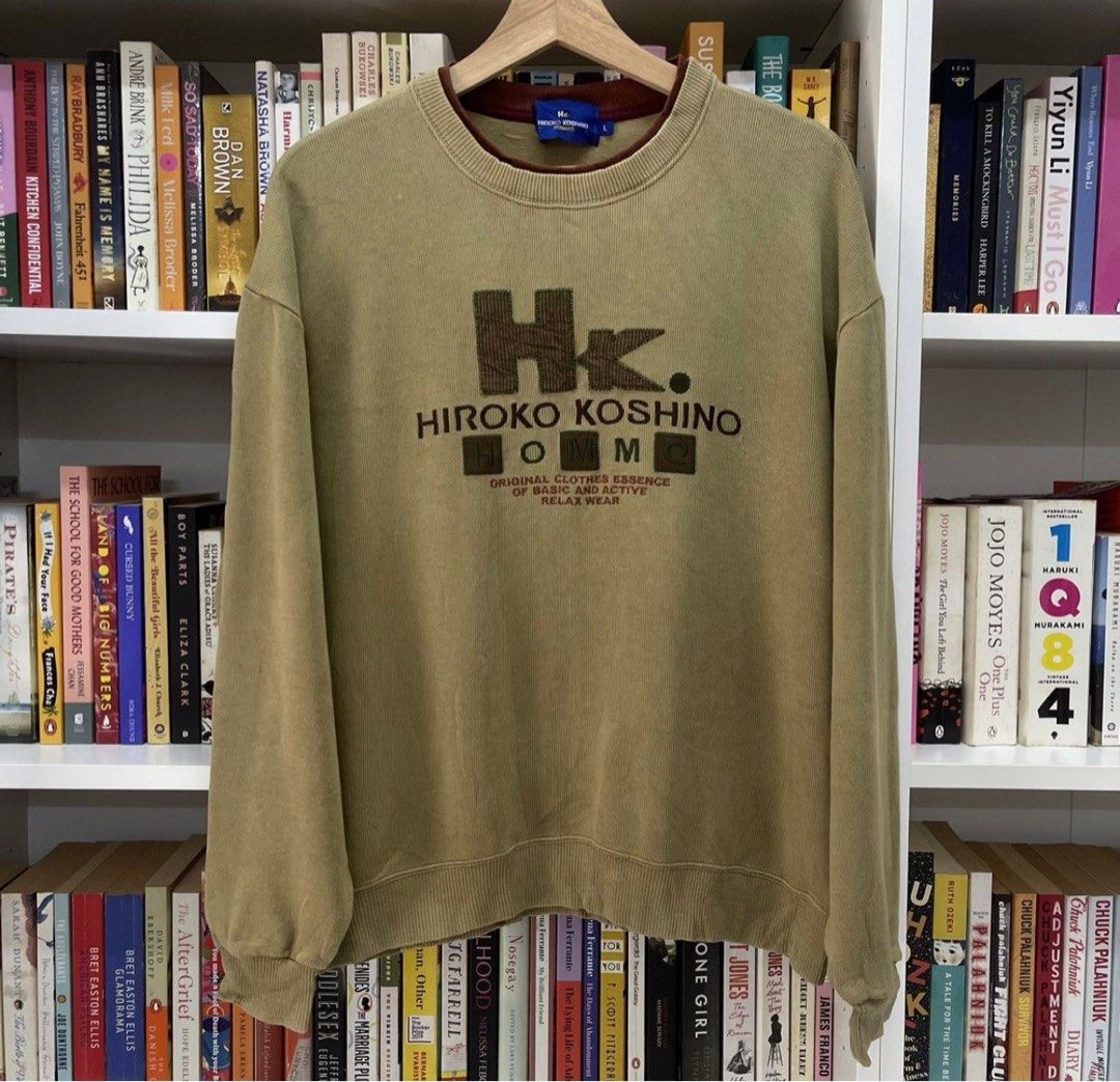 Hiroko Koshino Homme Japan Olive Sweatshirt Men s Fashion Tops Sets Tshirts Polo Shirts on Carousell