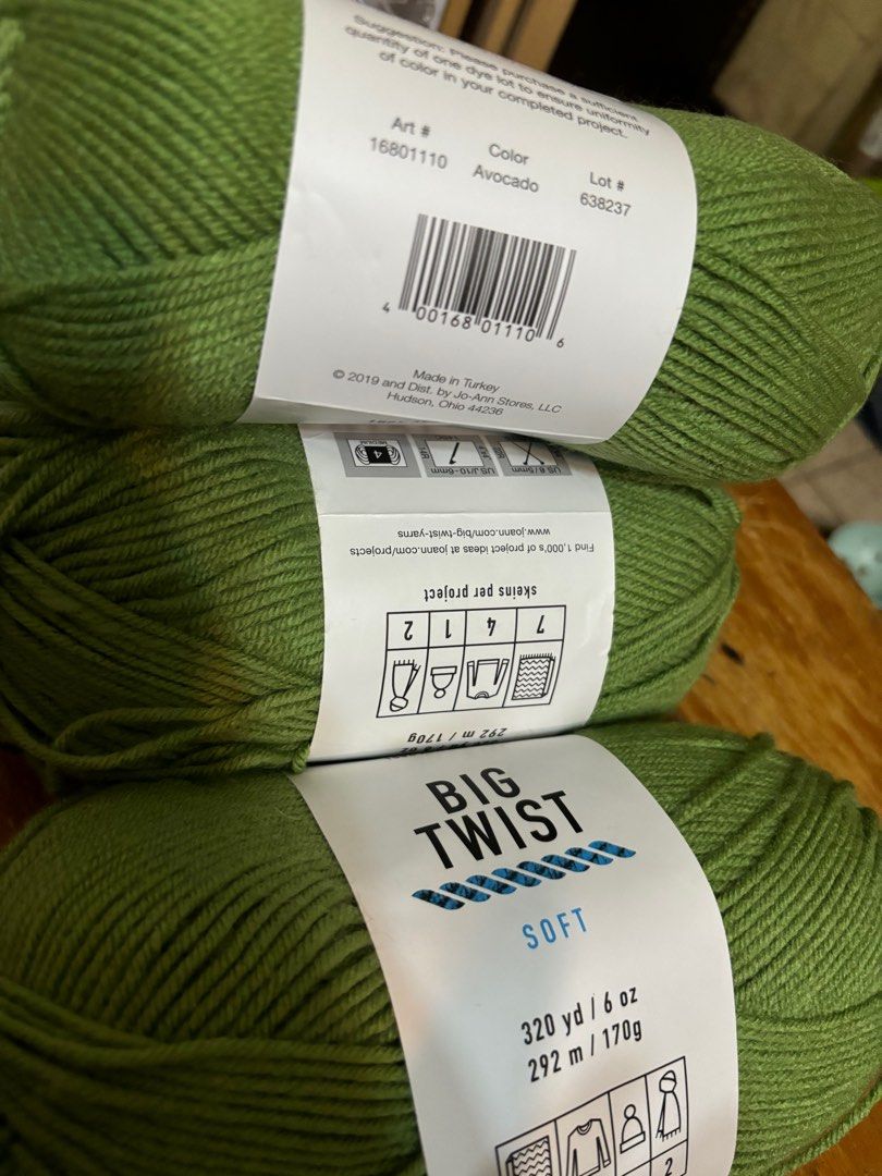 Imported Yarn Destash (Category: Craft Supplies & Tools) located in Makati City. Submitted by kg1989 (Listing ID 1324677996, Image 2). Description: Destashing Price per Skein 200 Red Heart Super Saver 280 Big Twist 900 Mandala (for all 3) .