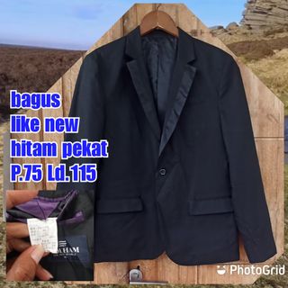 harga terjangkau untuk blazer hitam uniqlo Atasan Carousell Indonesia