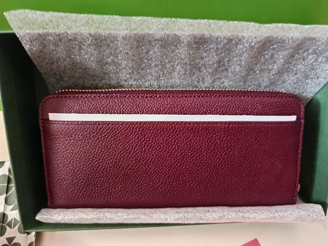 Kate Spade Margaux Slim Continental Wallet in Red Cherry