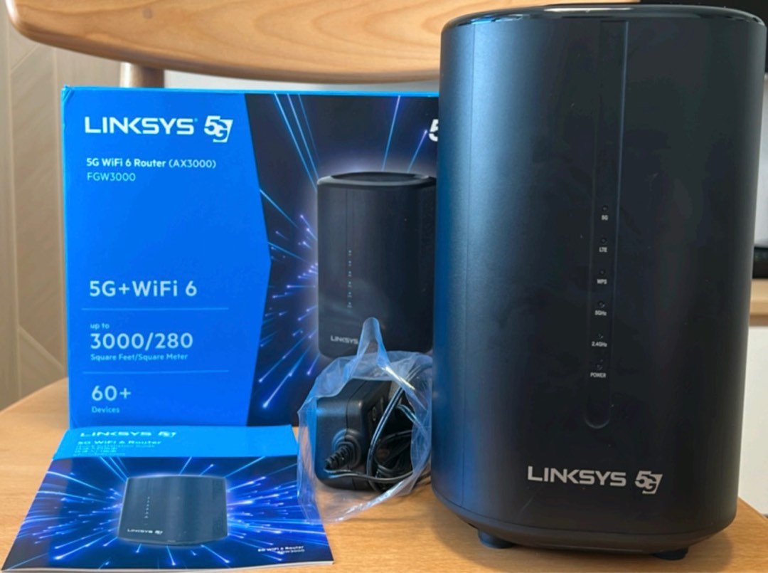 LINSYS 5G WIFI 6 Router FGW3000, 電腦&科技, 電腦周邊及配件, Wifi及上網相關產品 - Carousell