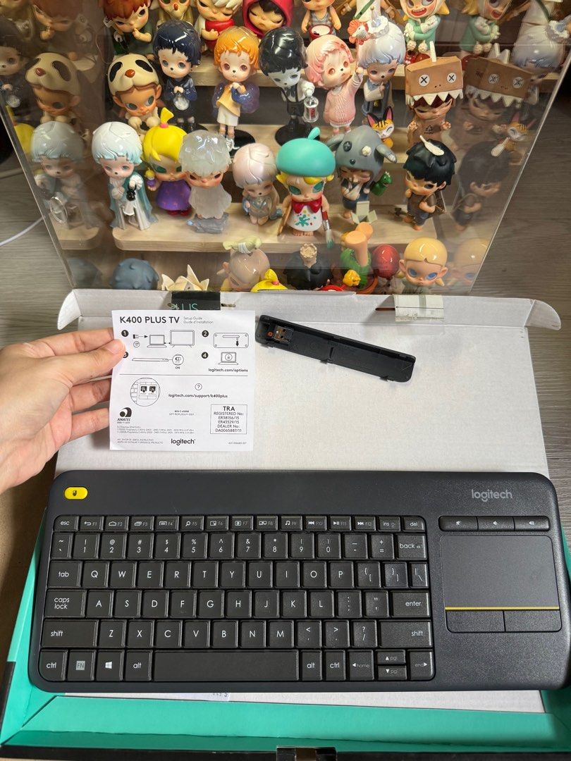 LOGITECH WIRELESS KEYBOARD WITH TRACKPAD - ORIGINAL COMPLETE (Category: Computer Keyboard) located in Pasay City. Submitted by calidueroisdonutadd (Listing ID 1324619820, Image 3). Description: BATTERY OPERATED WITH USB DONGLE FEEL FREE TO CHECK PICTURES NEGOTIABLE.