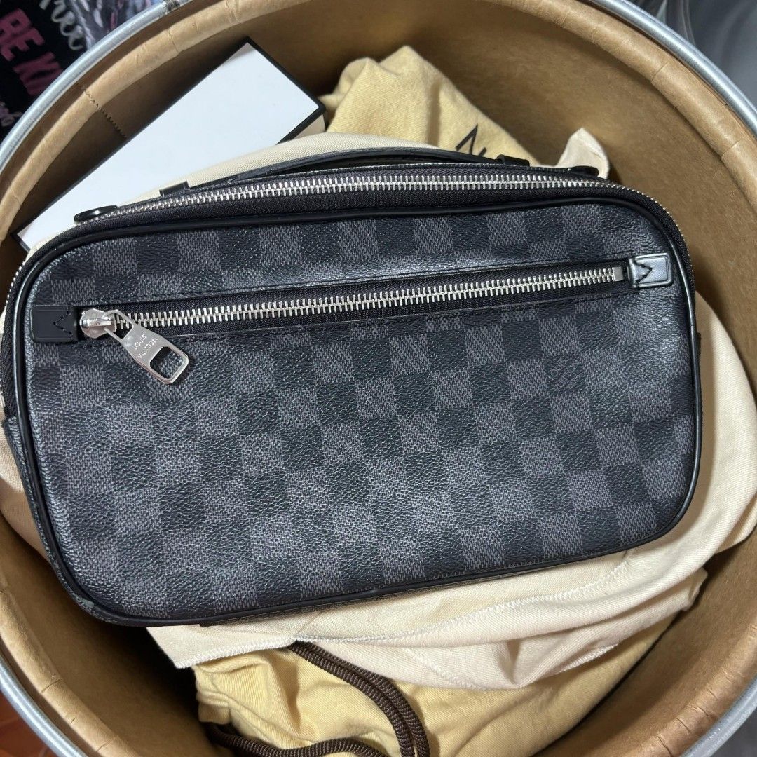 Louis Vuitton Graphite Ambler Waist Bag Luxury Bags Wallets on Carousell