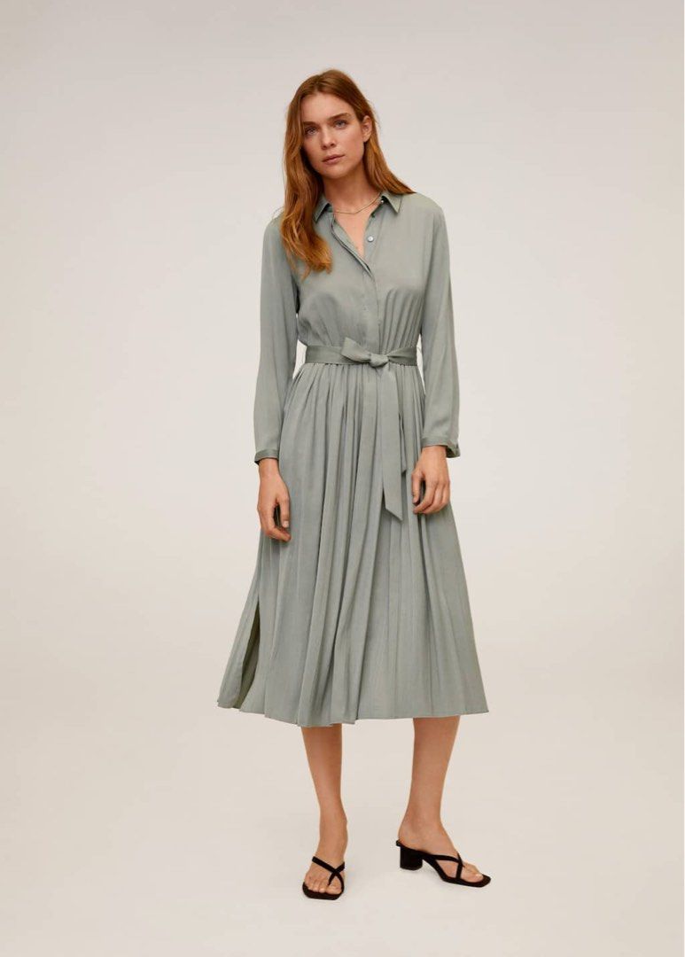 open lace back dress Mia Pleated High Neck High Low Maxi Dress by Jewel Badgley Mischka