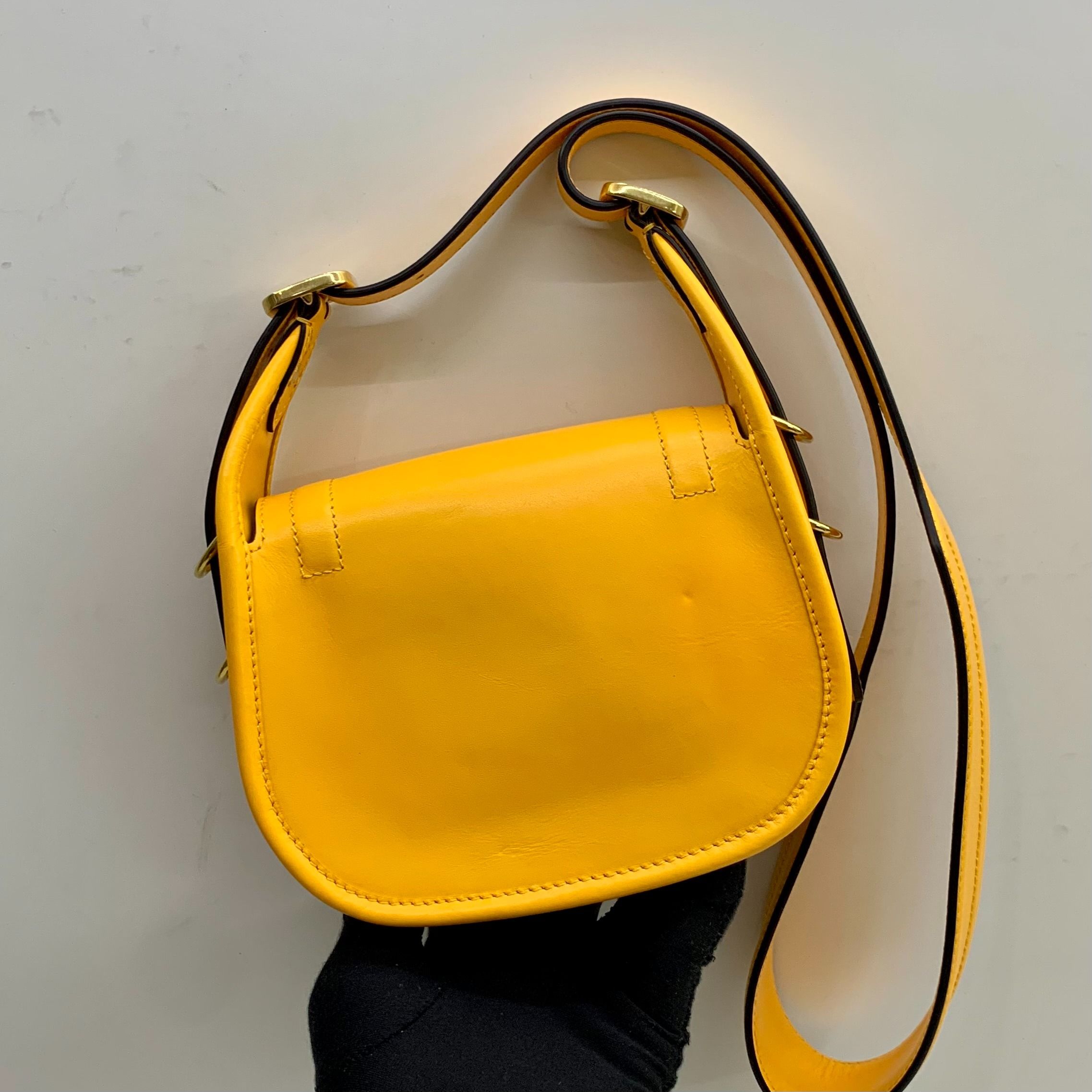 MULBERRY YELLOW MINI SADIE SATCHEL SHOULDER BAG 247043903 YT