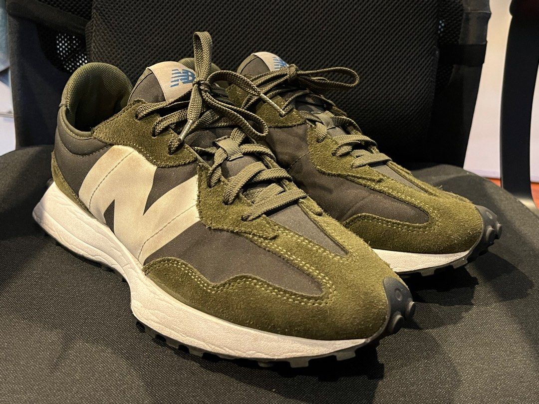 New Balance 327 Army Green Men s Fashion Footwear Sneakers on Carousell