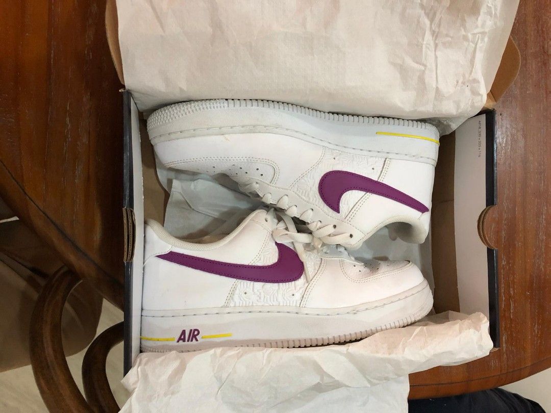 nike air force 1 berry white