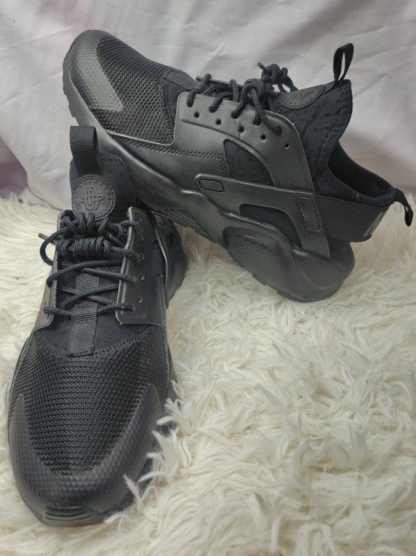 Nike Air Huarache run Ultra triple black Men s Fashion Footwear Sneakers on Carousell