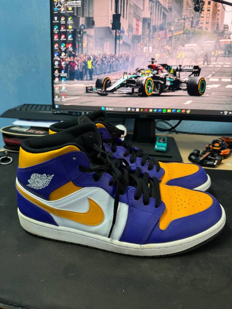 Laker colorway jordans sales