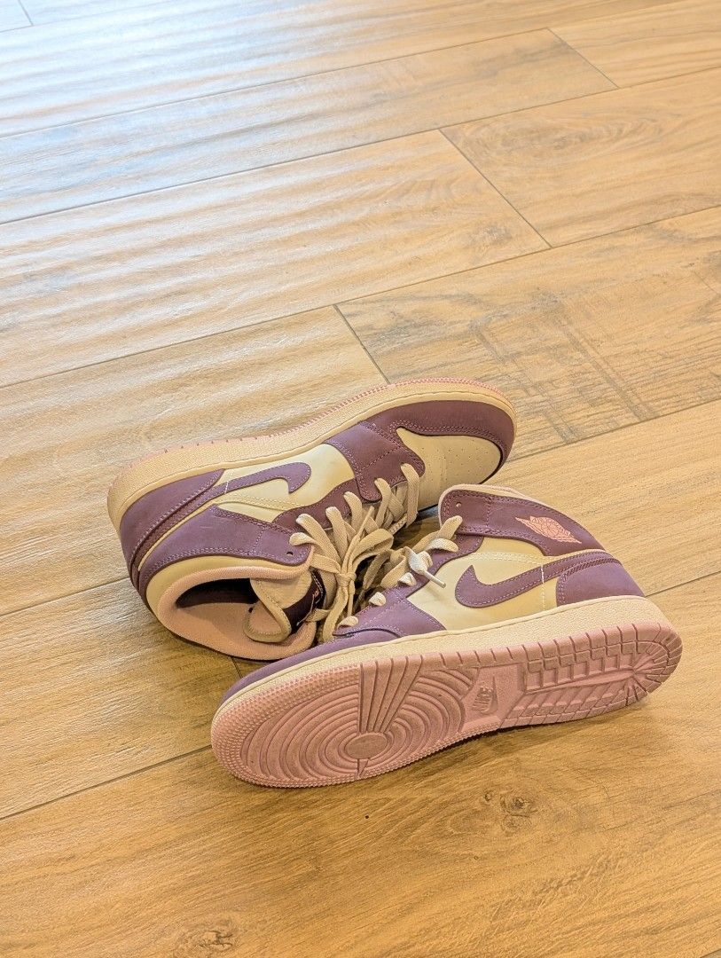 Jordan 1 mid pro purple desert sand discount