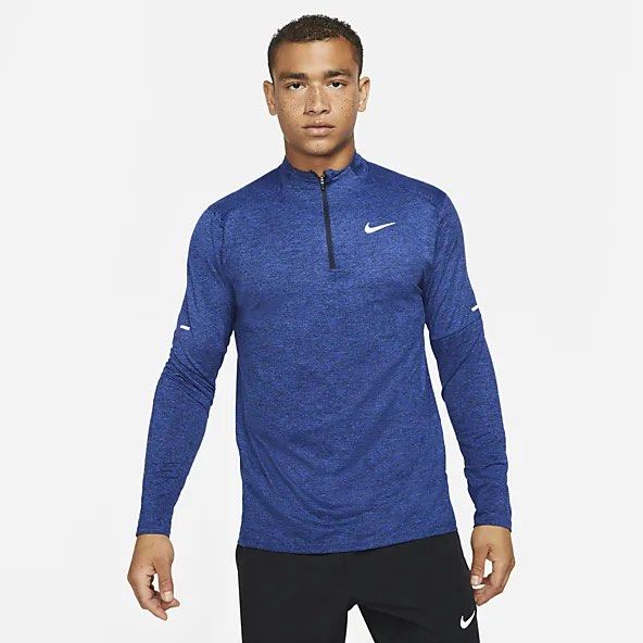 nike long sleeve zip up M Men s Fashion Activewear on Carousell