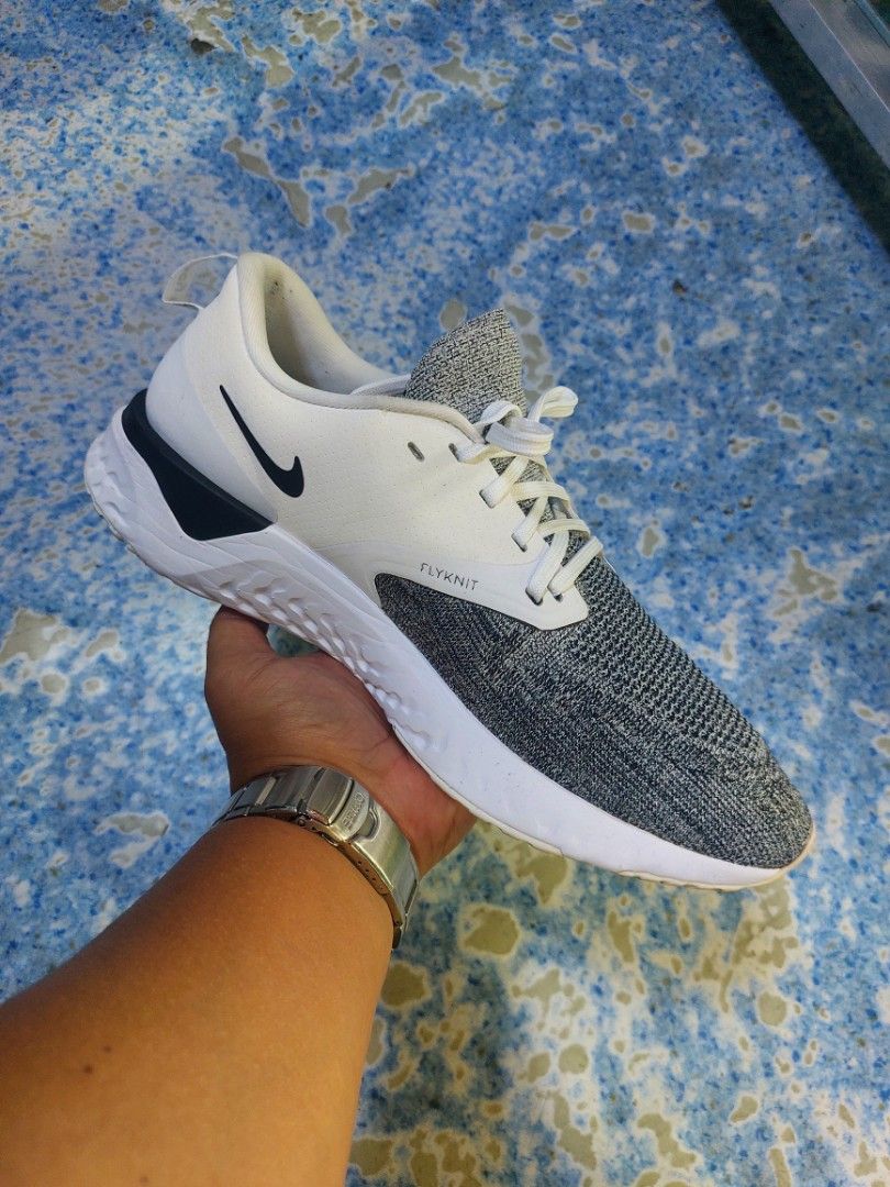 Nike Odyssey React Flyknit 2 White Black Men s Running Shoes 28 cm