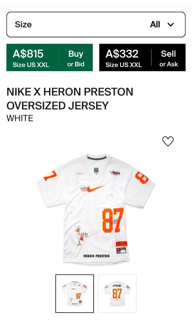 Nike heron preston jersey discount